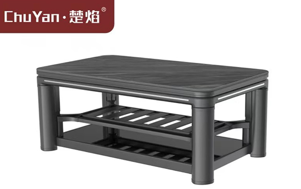 LETOU樂(lè)投高端升降茶幾電暖桌 茶幾智能升降電器C23-6D-澳洲砂巖[底板升降]