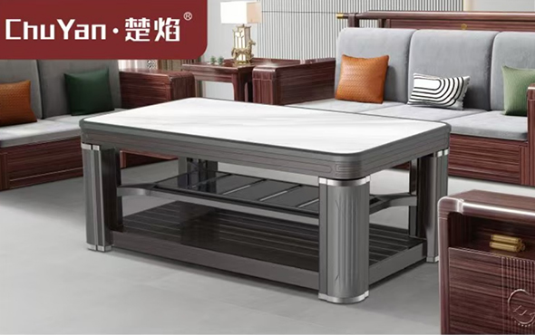 LETOU樂投高端升降茶幾電暖桌 茶幾智能升降電器Q23-2-深情似海[雙升降]