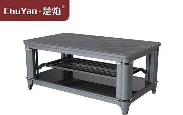 LETOU樂(lè)投高端升降茶幾電暖桌 智能烤火茶幾電暖桌A22-美洲砂巖[高腳雙升降]