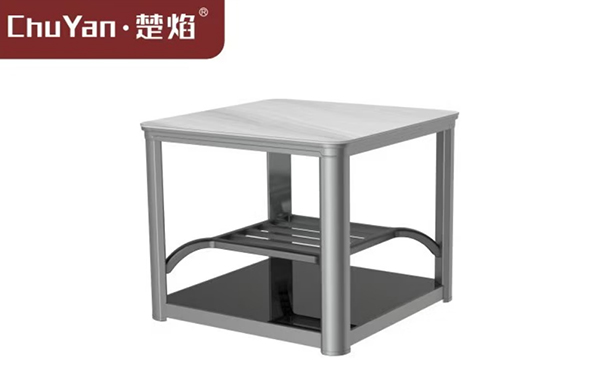 LETOU樂(lè)投高端升降茶幾電暖桌 茶幾智能升降電器24A-星耀灰[固定中層]